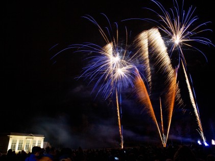 Feu d'artifice au Marché de Noël