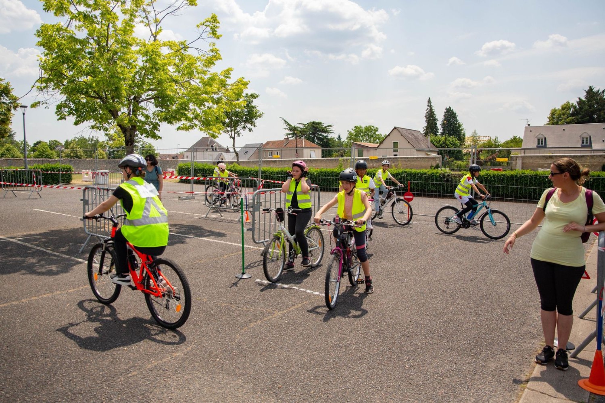 Sortie velo Donner aux futurs cyclistes collegiens toutes les cles pour assurer leur securite