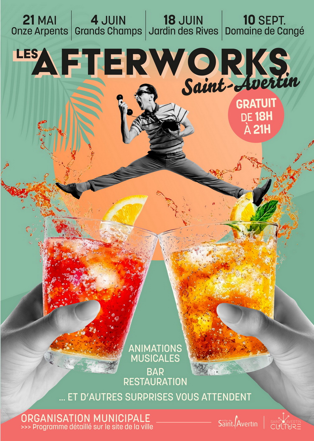 AFFICHE AFTERWORKS Saint-Avertin