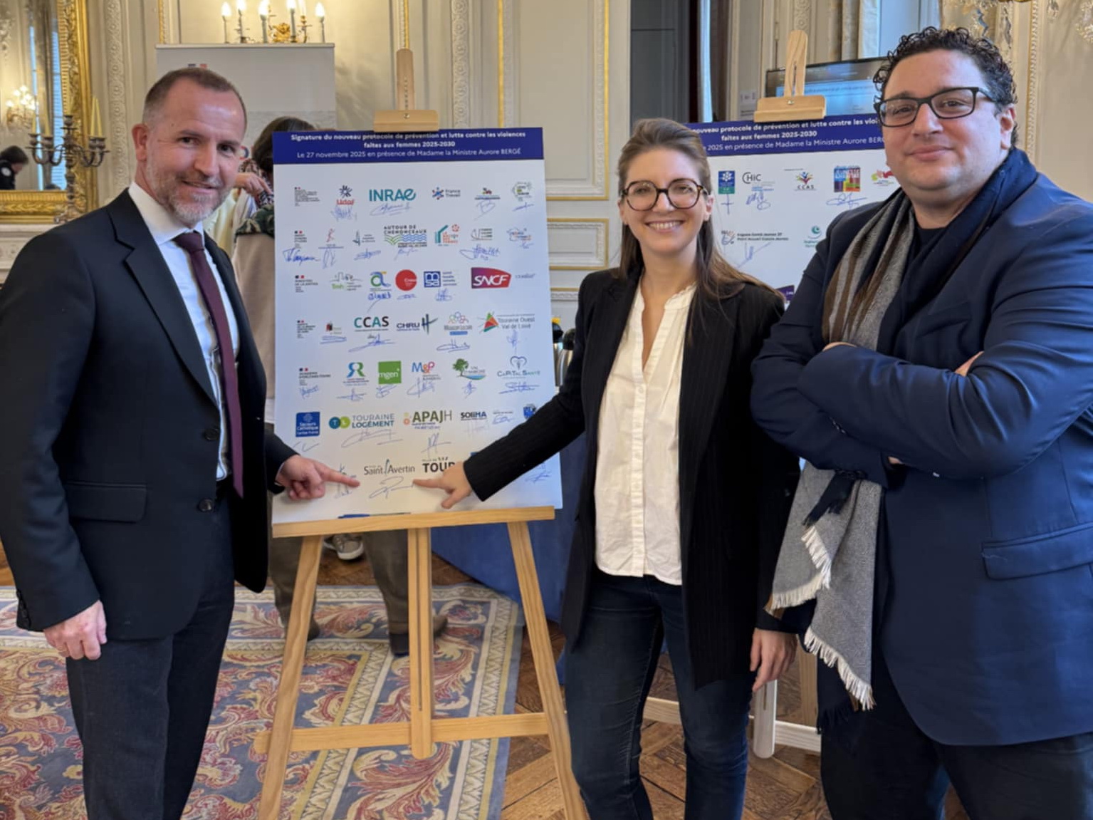 signature protocole  lutte contre violences faites aux femme