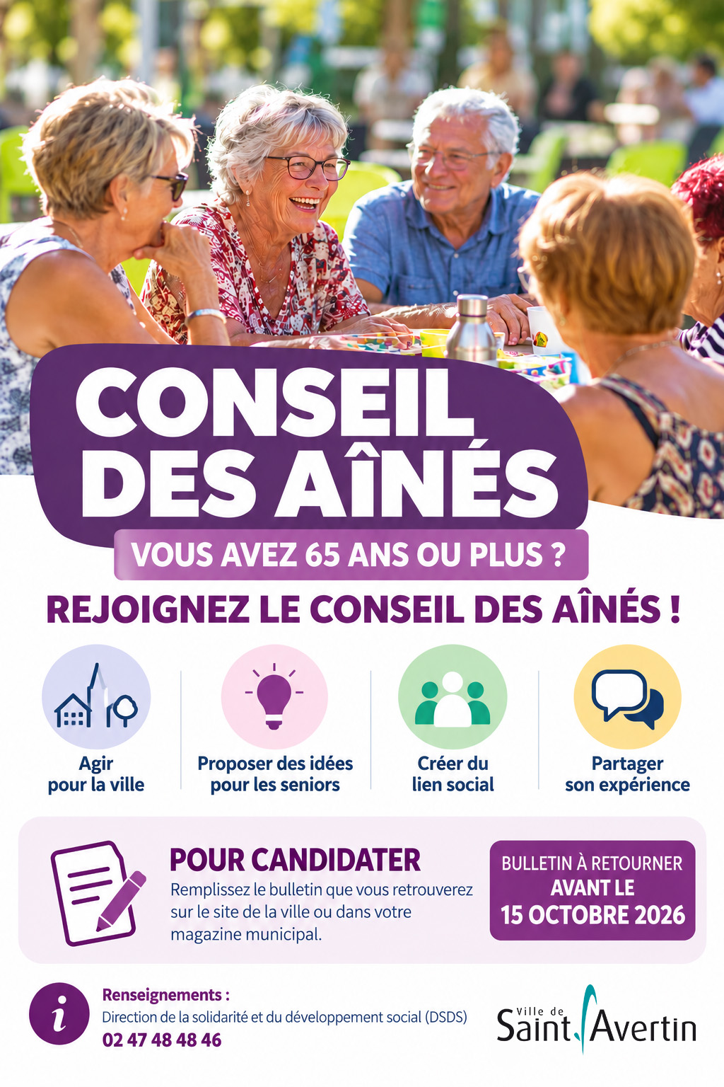 affiche candidature conseil ainés v2