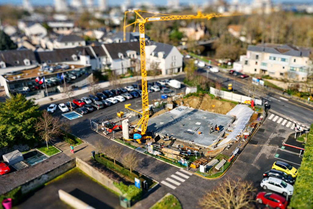 chantier future halle - Version jouets miniature