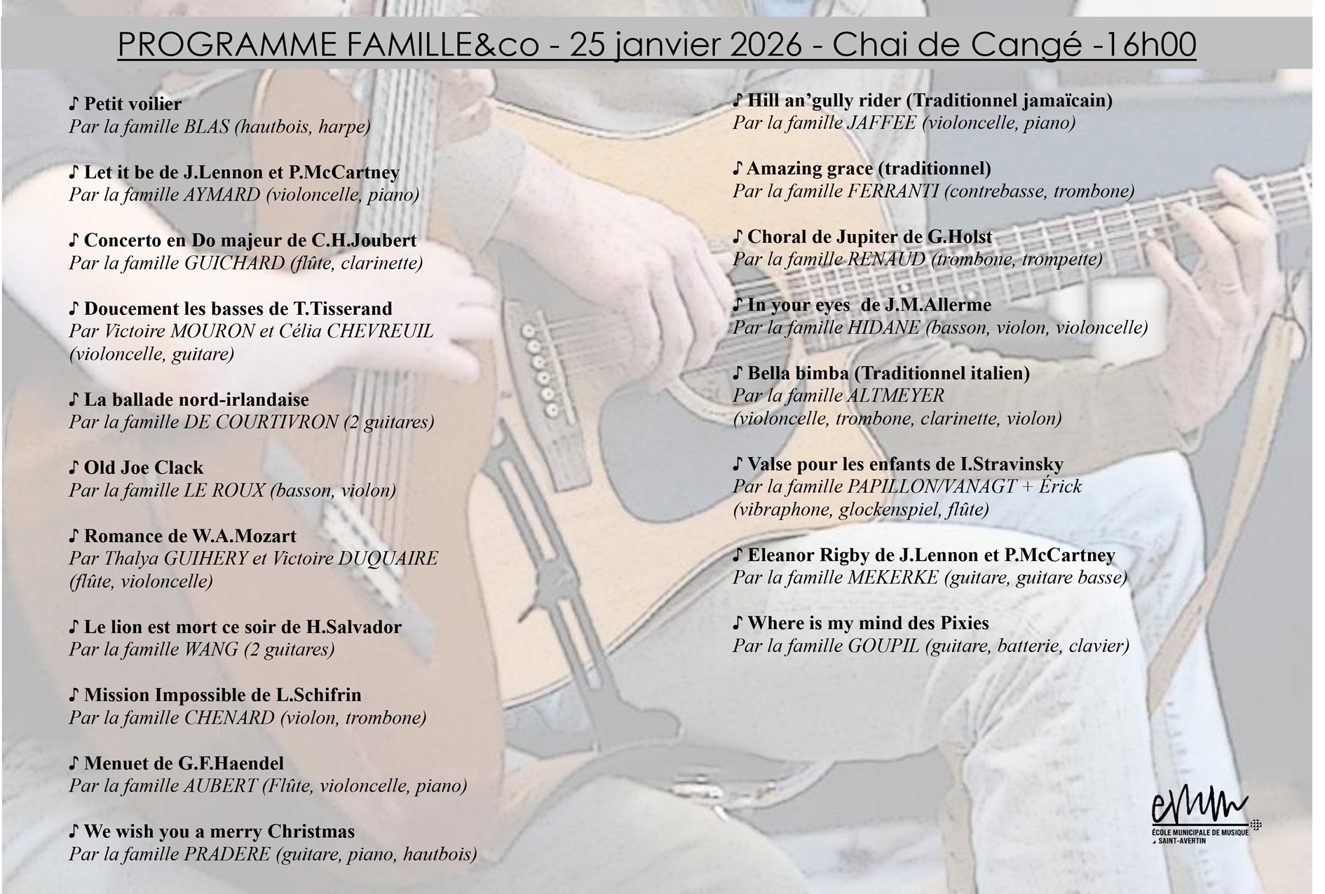 Programme Famille&co 25.01.2026